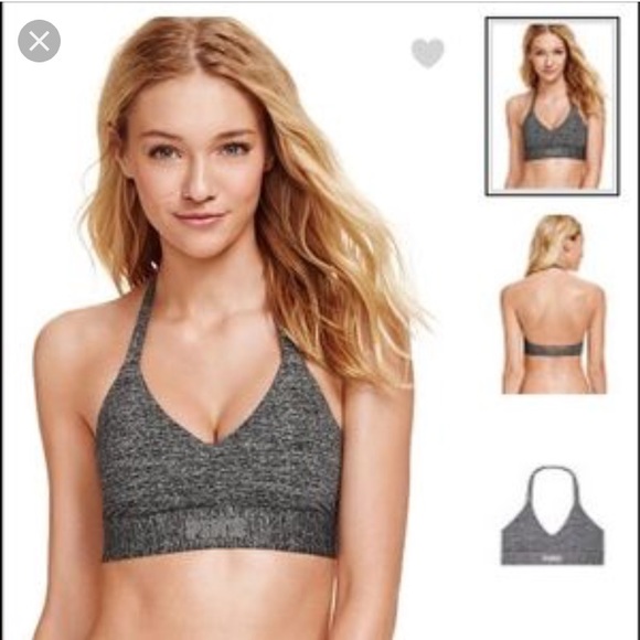 PINK Victoria's Secret Other - PINK Victoria’s Secret gray spacedye sports bra!
